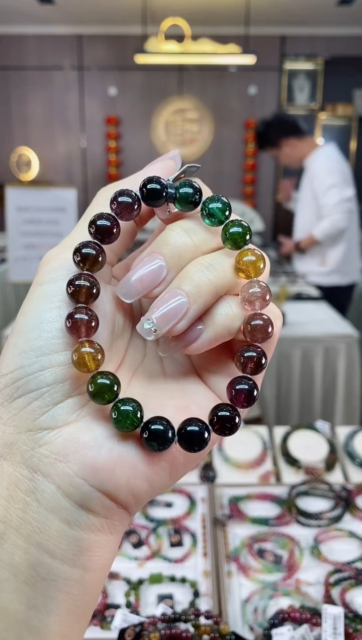 【闪购商品】碧玺单圈手串9mm+未镶嵌（多样性发一条）hon