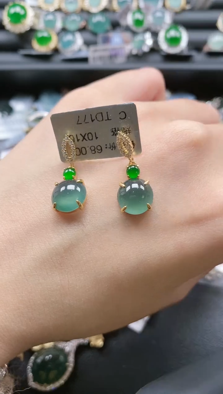 【闪购商品】翡翠戒指银S925镶嵌51511