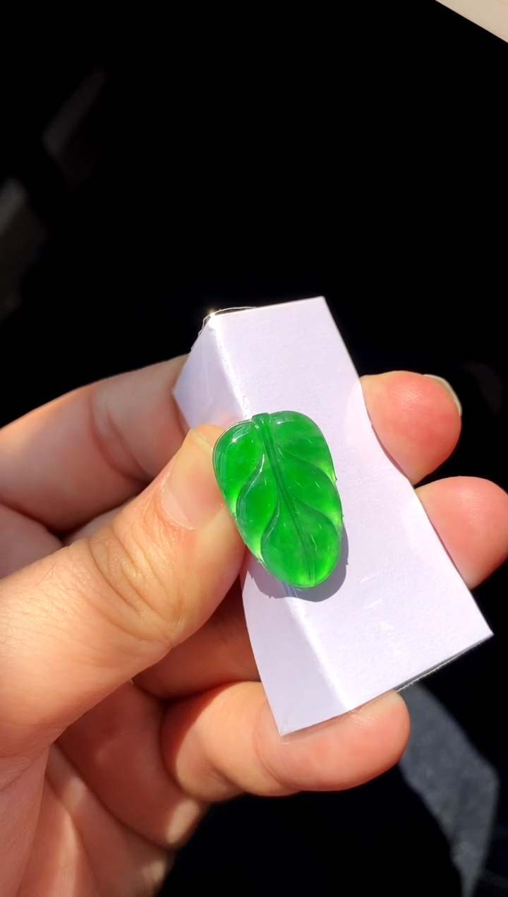 【闪购商品】定制翡翠未镶嵌叶子