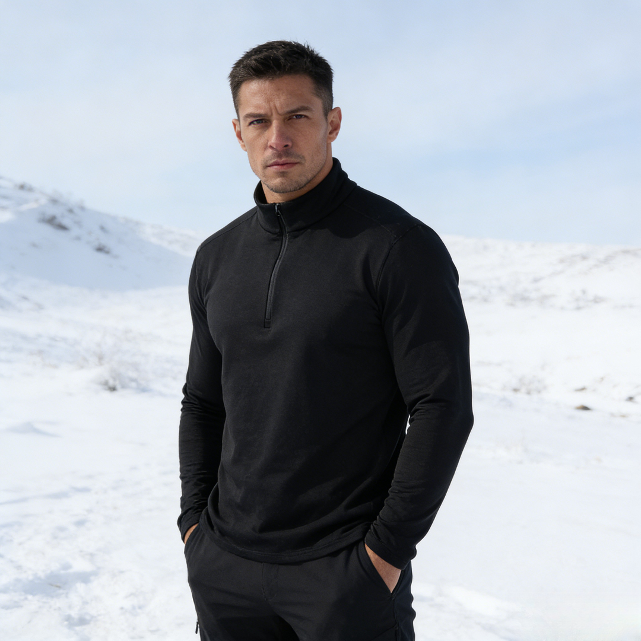 【软】psp半拉链抓绒衣吸湿排汗透气保暖打底衣卫衣抓绒衣男款