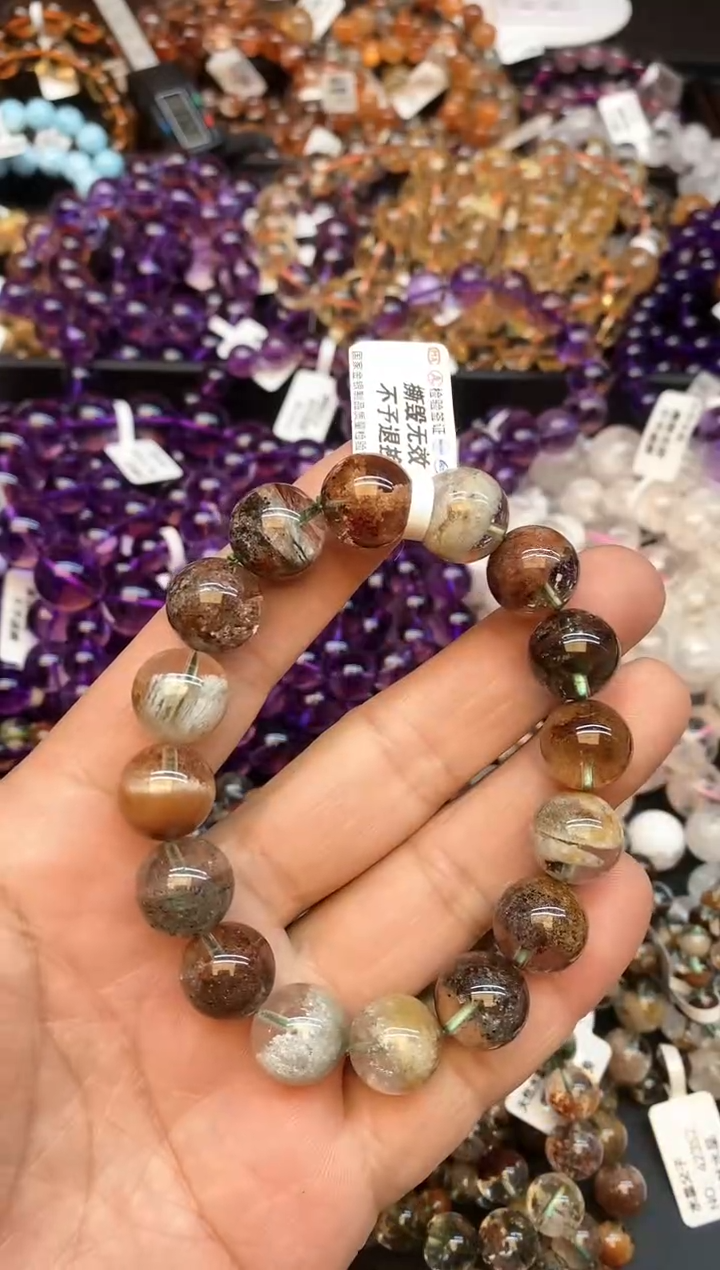 【闪购商品】水晶手链未镶嵌b04 四季幽灵13mm