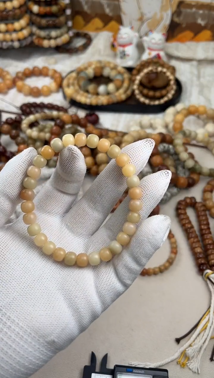 手串菩提根/象牙果a397卡0.8 机抛奶豆