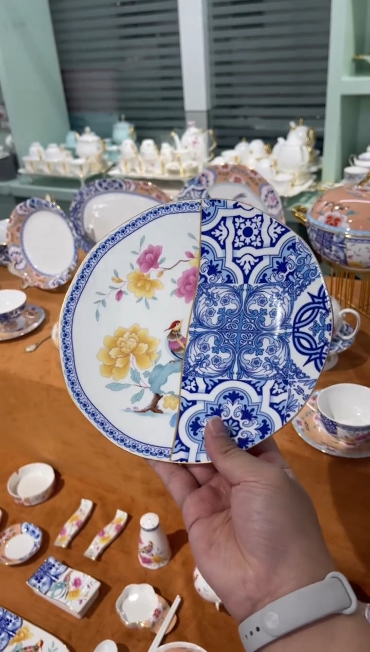 45%以上骨粉骨瓷8英寸平盘