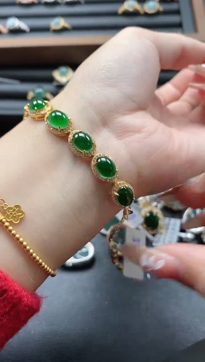 【闪购商品】翡翠戒指银S925镶嵌51151