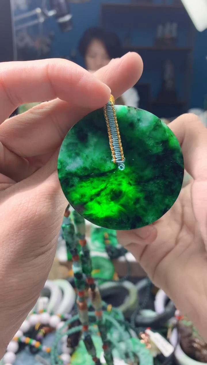 颈饰未镶嵌翡翠翡翠天然缅甸a货翡翠