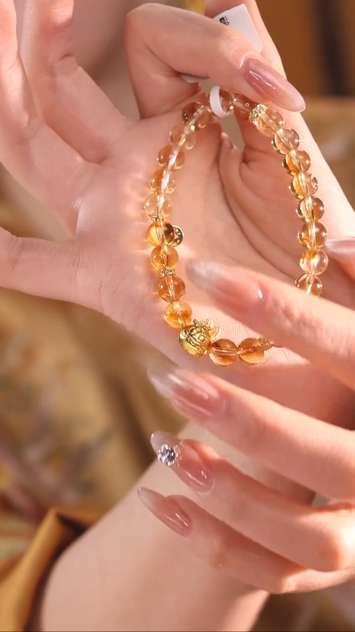 【闪购商品】水晶手链未镶嵌黄