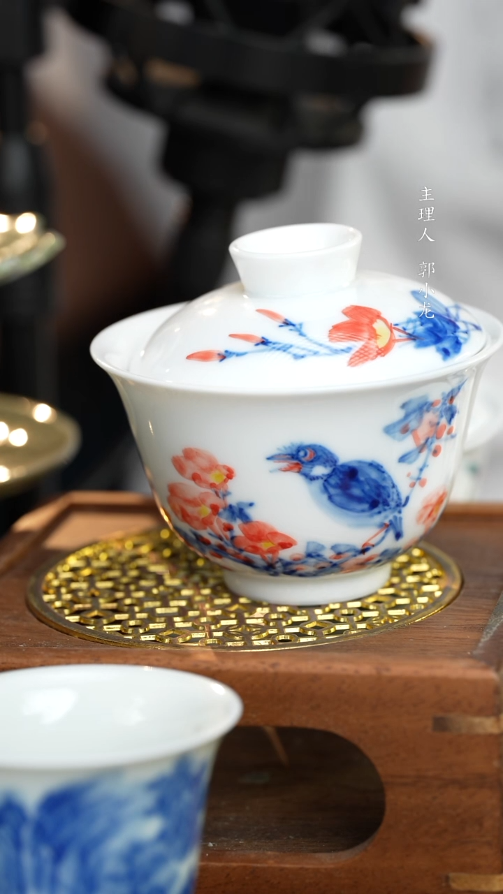 鸟语花香盖碗-150ml