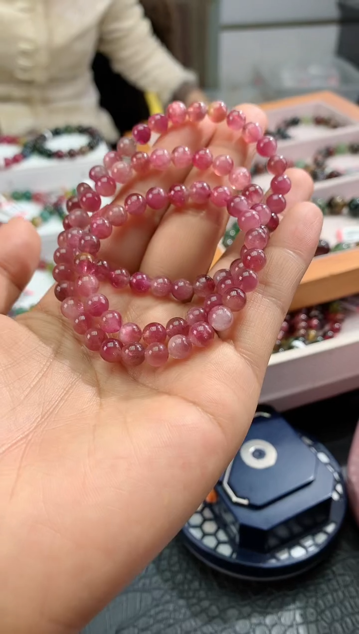 【闪购商品】碧玺手串未镶嵌多样性发一条