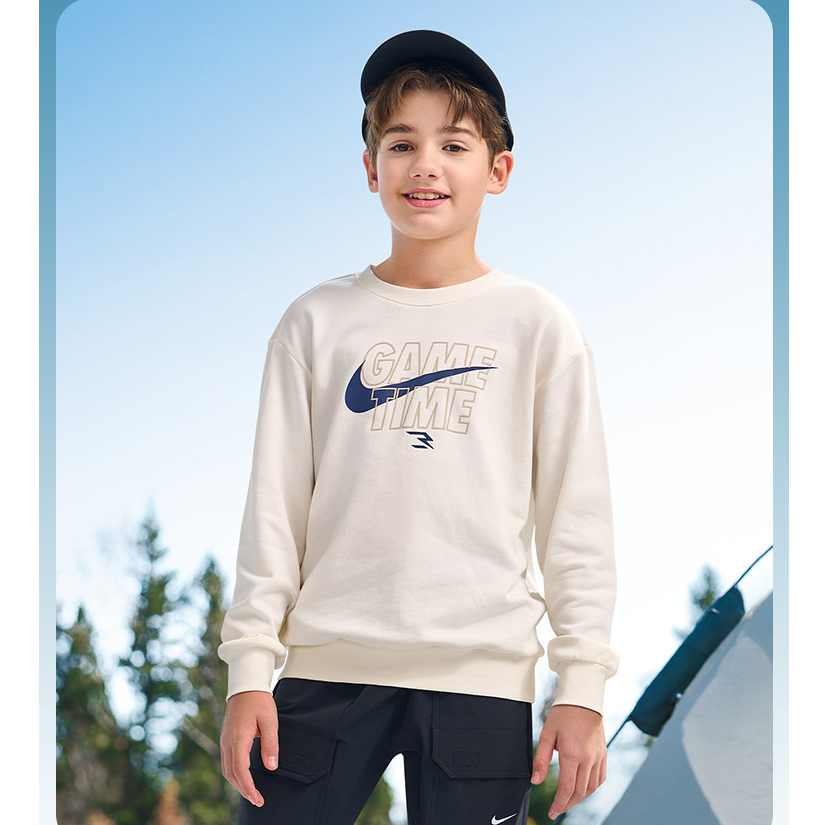 NIKE 3BRAND男女童装秋冬圆领印花卫衣RWN-FW-1229