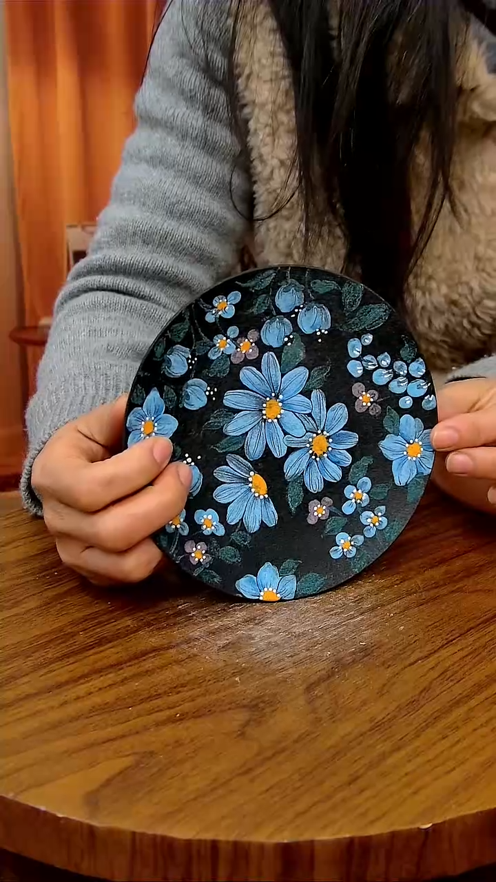 杯子陶景德镇手工手绘釉下彩陶瓷 