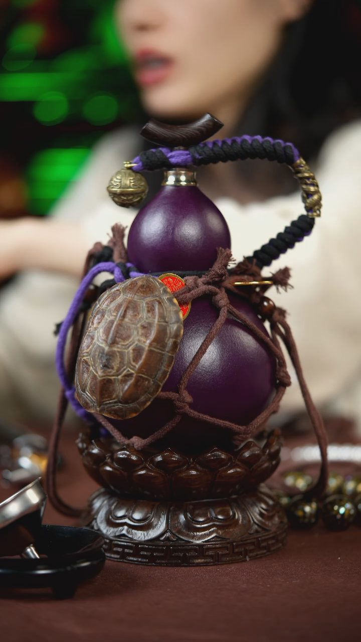 【闪购商品】632号500ml左右的非遗漆器酒葫芦