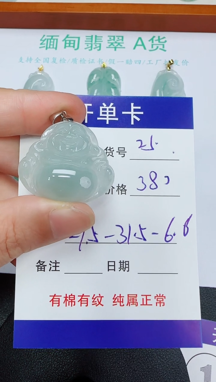 吊坠(赠链)未镶嵌翡翠25