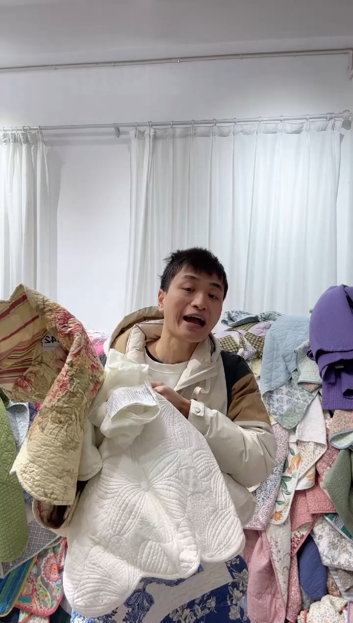 棉随机枕套两只104号微瑕