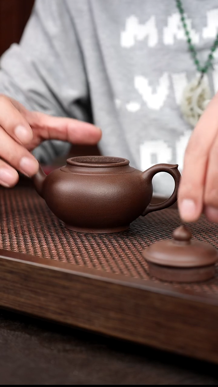 茶壶紫砂紫泥笑樱