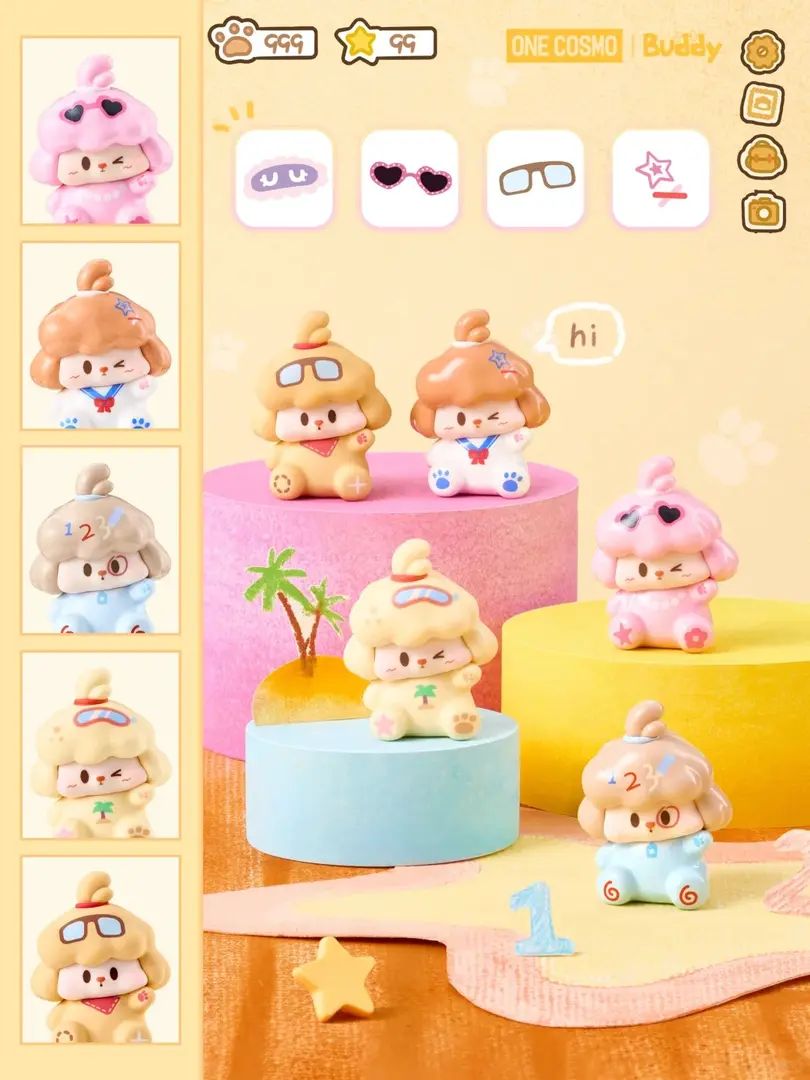 【代拆】百变BUDDY系列萌粒盲袋盲盒可爱公仔手办潮玩