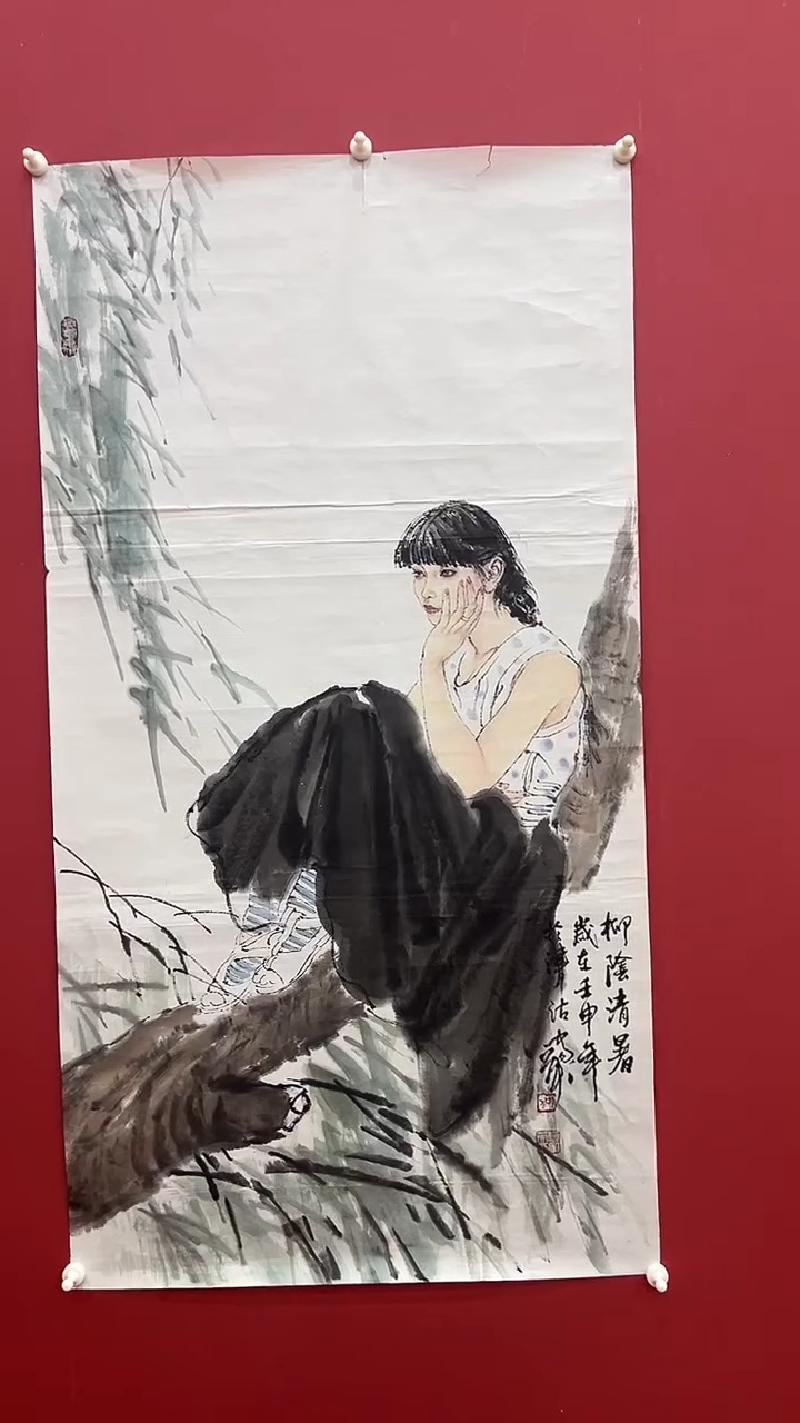 国画何J英-6P-人物