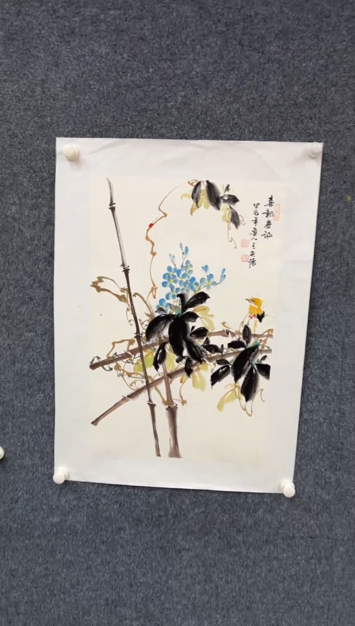 【闪购商品】国画2.9-王夫怀-四尺三开-005