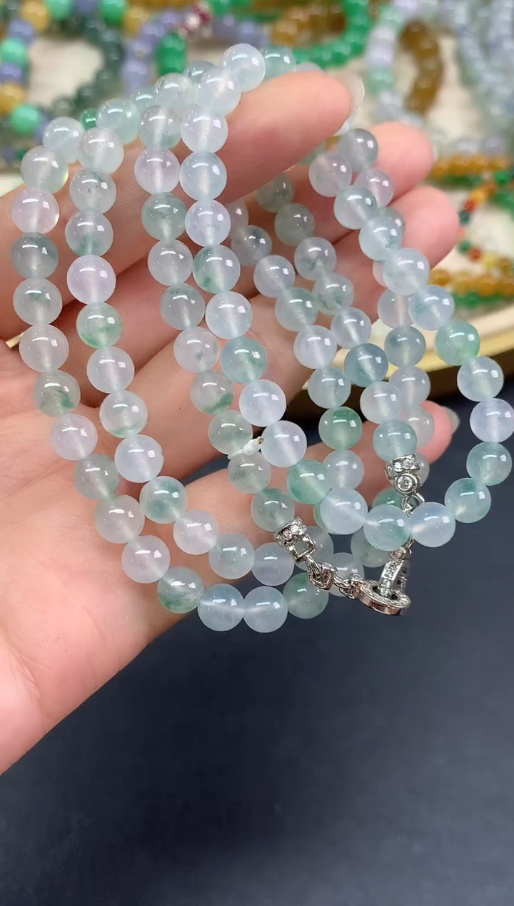 项链未镶嵌翡翠珠链|28000