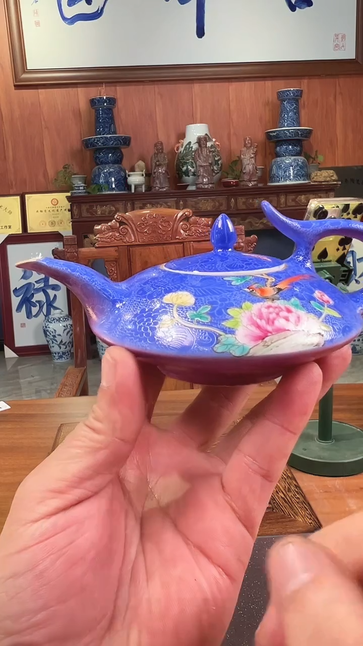 摆件陶景德镇精美陶瓷壶