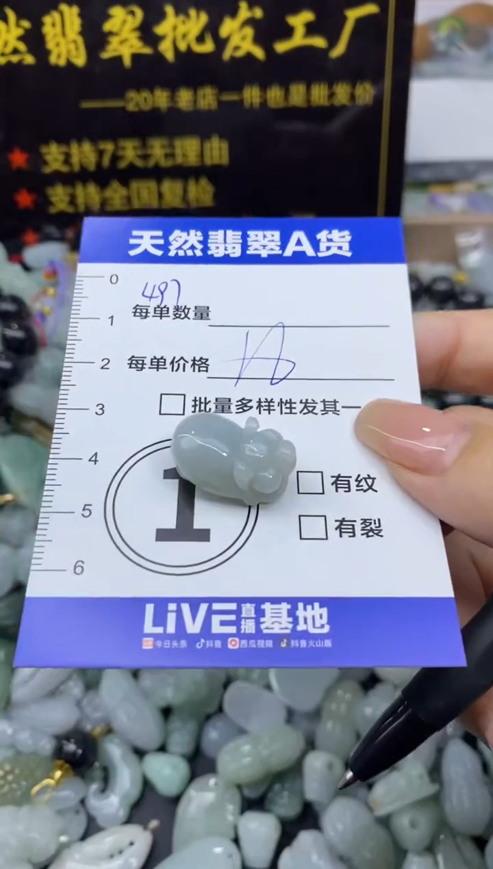 颈饰未镶嵌翡翠天然翡翠A货批量多样性发一件