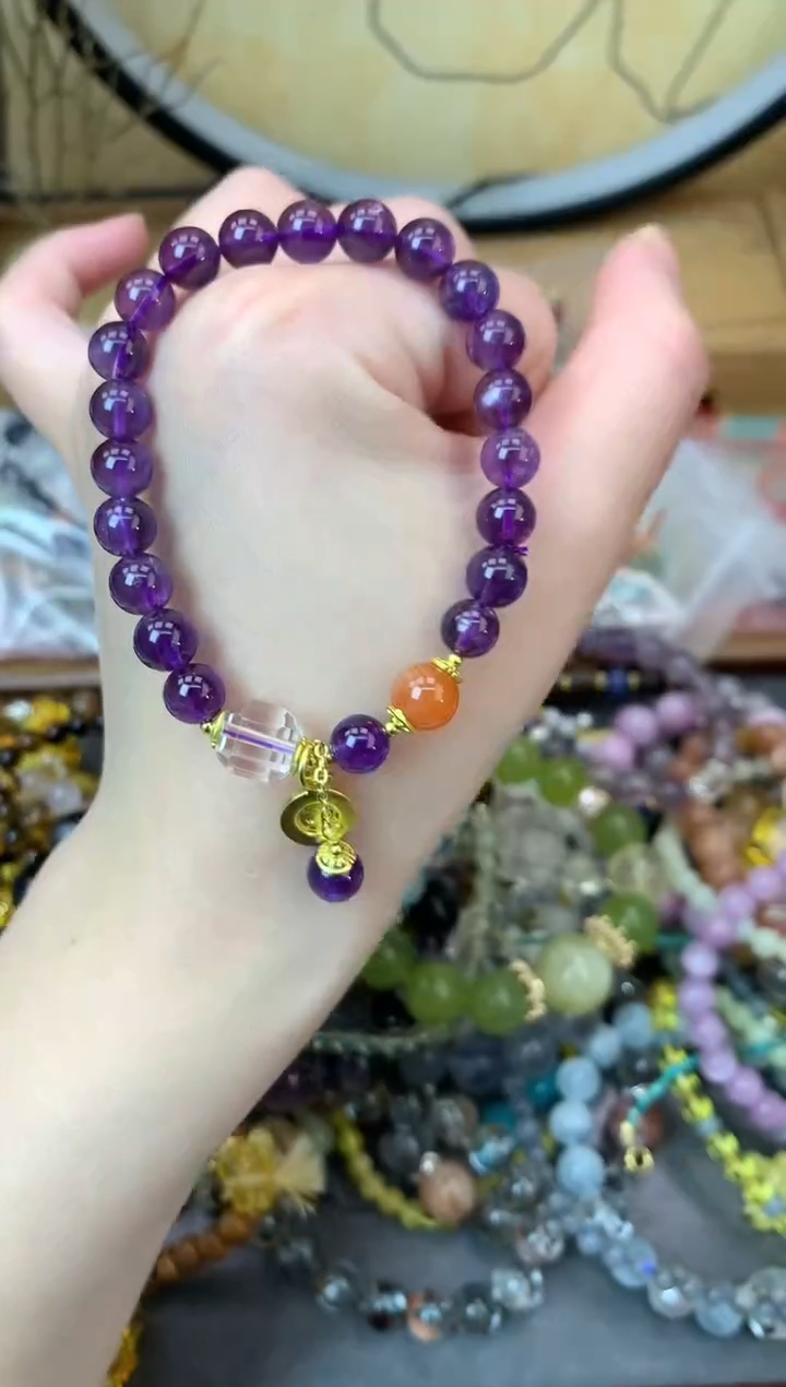 【闪购商品】紫晶手链未镶嵌338手串