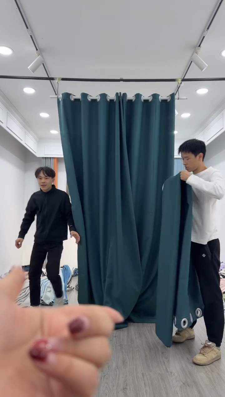 涤纶麦子成品窗帘