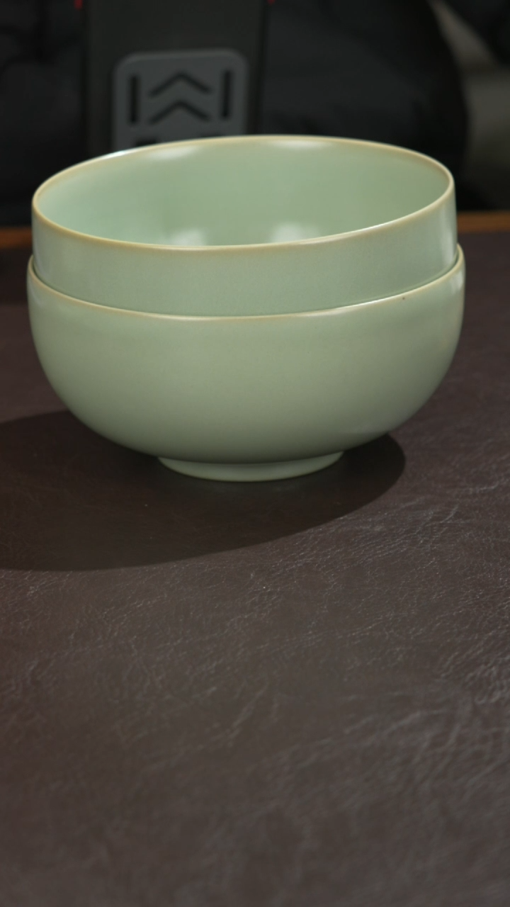 瓷灰**好瓷 宣宝汝瓷原矿原釉手工作品瑕疵