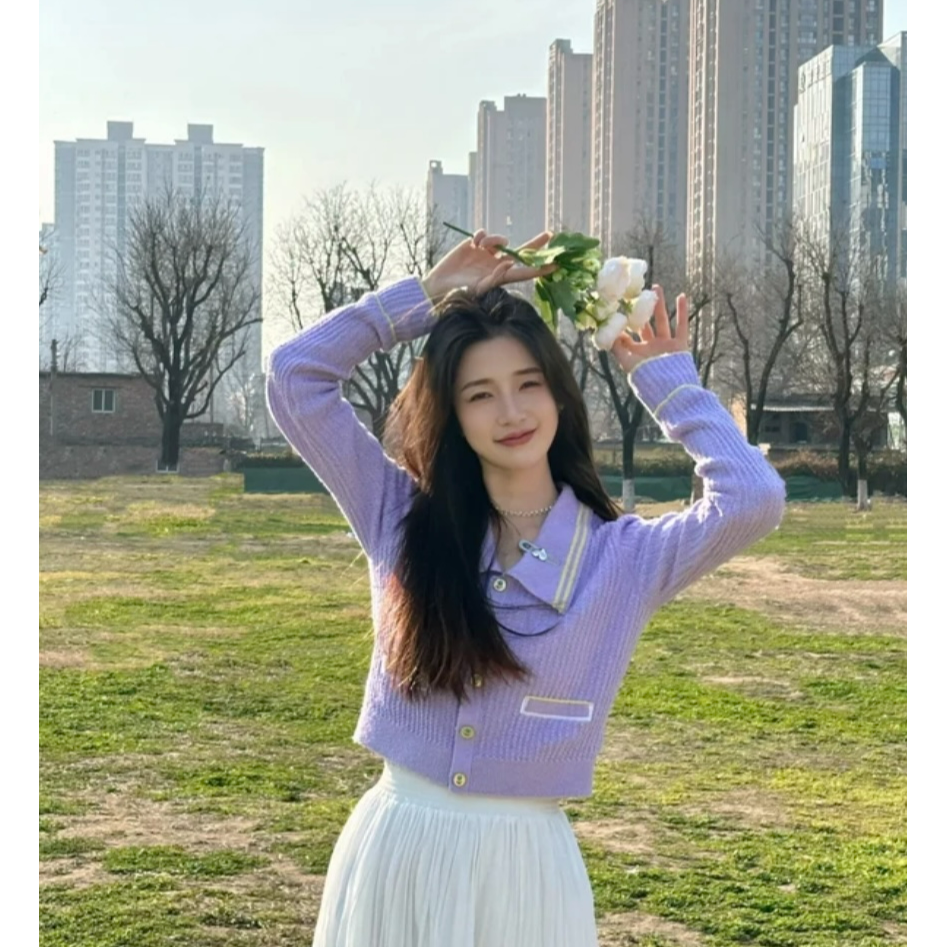 【星黛梦】哥弟秋季超显白温柔百搭气质针织衫1499228