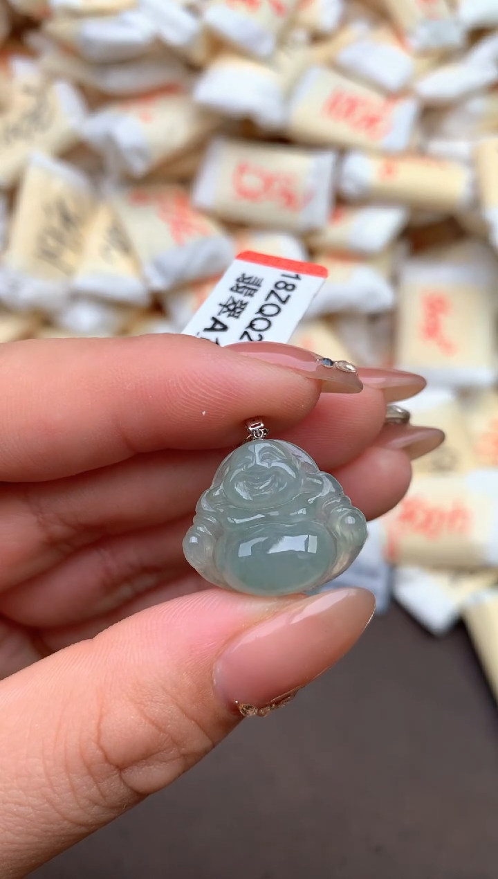 【闪购商品】翡翠挂件18K金镶嵌— 