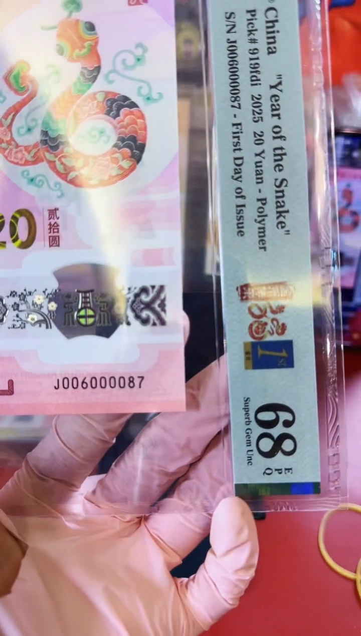 【闪购商品】塑料2025蛇钞单张006000087裸