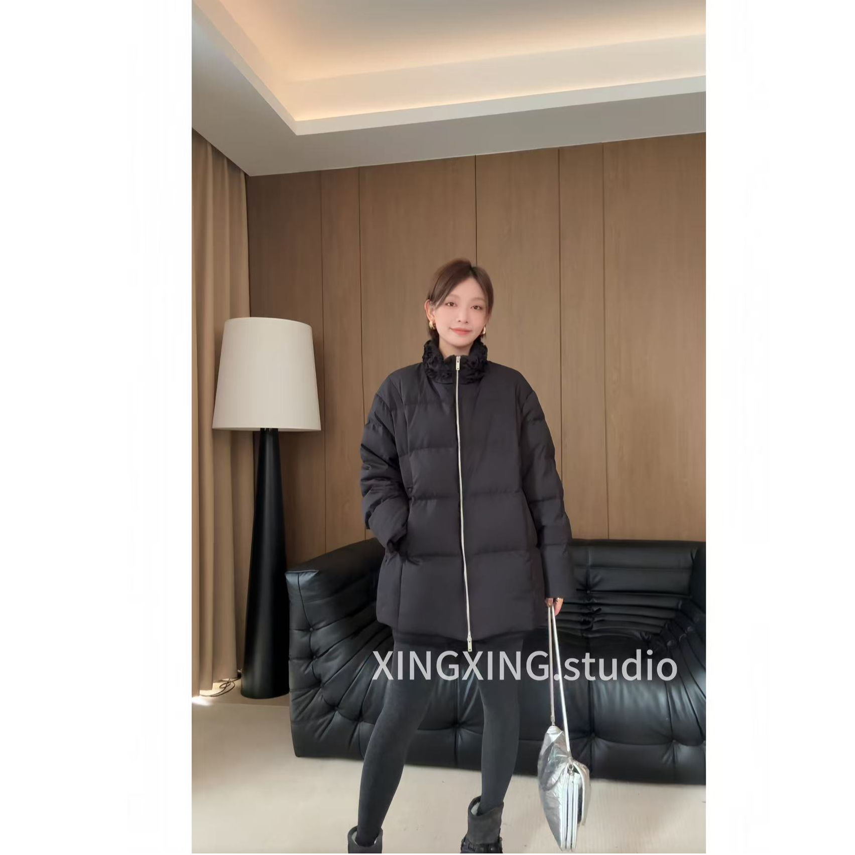 X.x.冬季时尚休闲百搭加厚简约羽绒外套宽松显瘦羽绒服女403