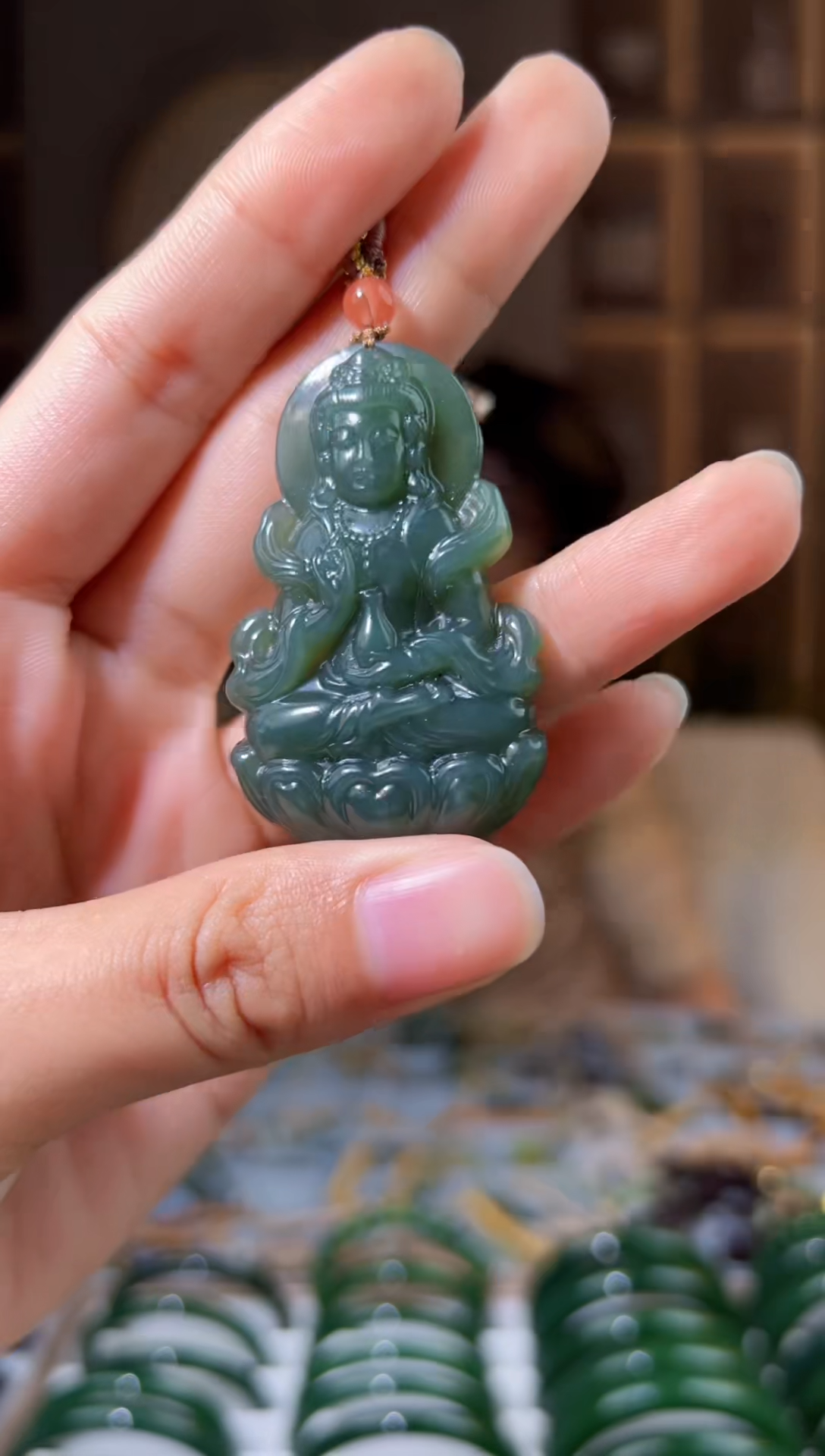 颈饰未镶嵌和田玉拍一发一，拍一发一