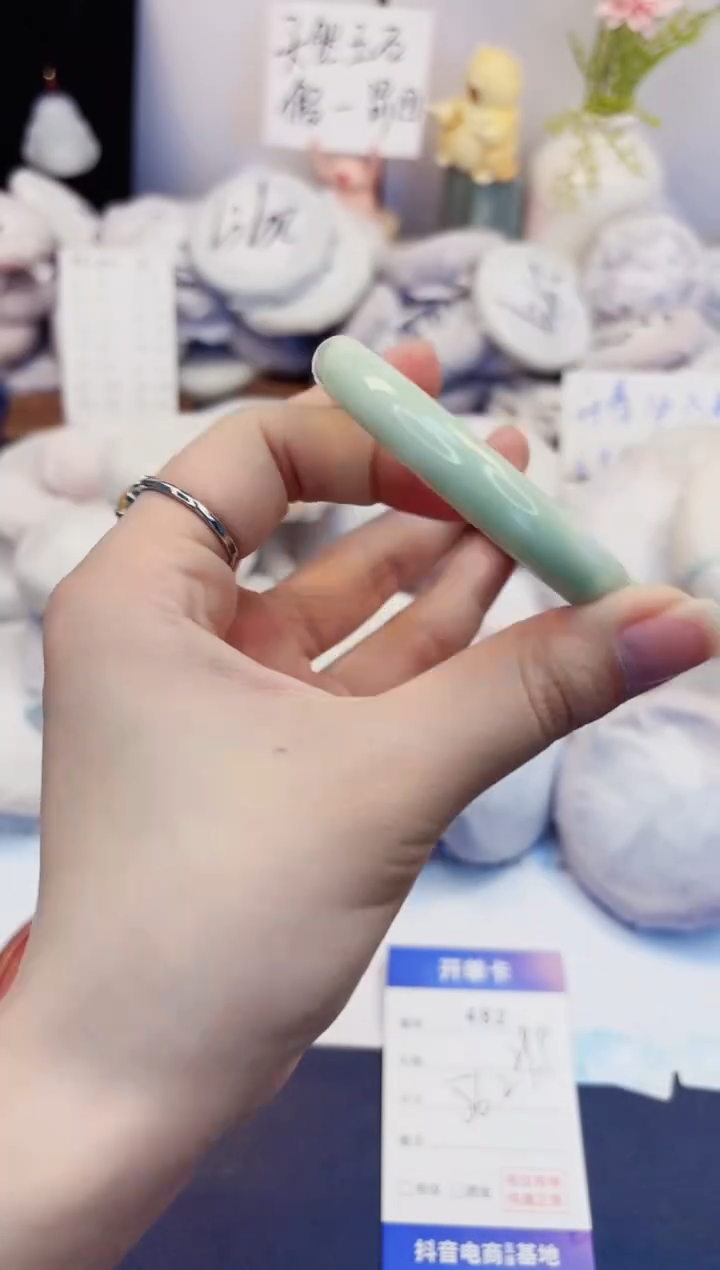 【闪购商品】石英质玉手镯未镶嵌482-翠玉-圈口56