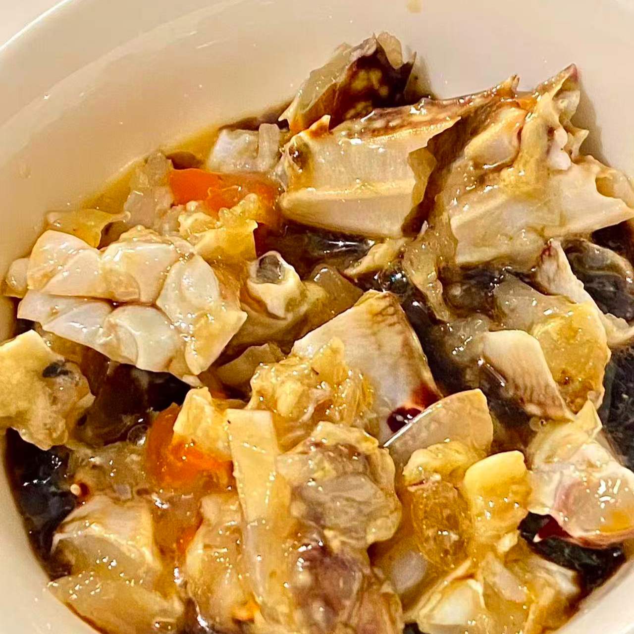 舟山特色小海鲜 2桶共1100g生腌纯蟹肉块 肉肥鲜嫩 顺丰包邮次日达