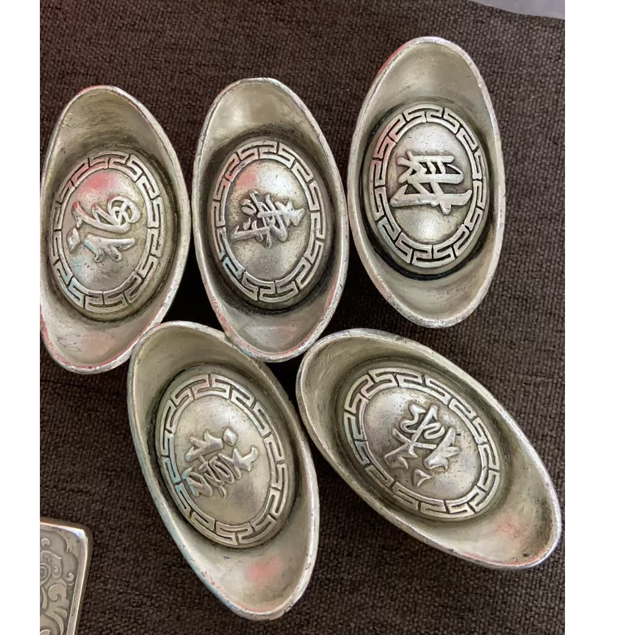 复古五福元宝桌面摆件1