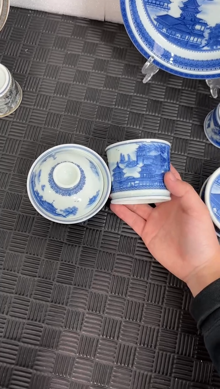 盖碗瓷韩*胖景德镇陶瓷茶具大明宫盖碗主人杯
