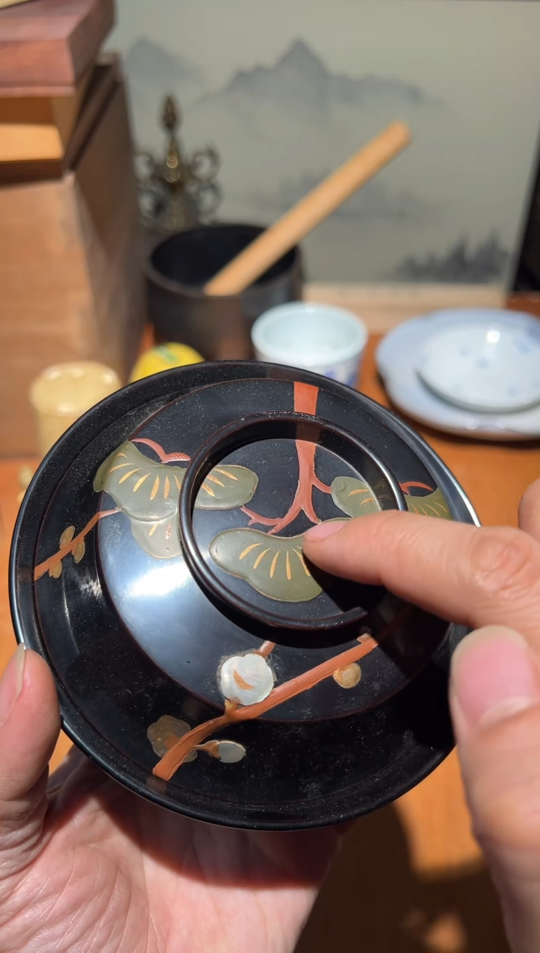 木A1480木上漆中古周边/磕碰