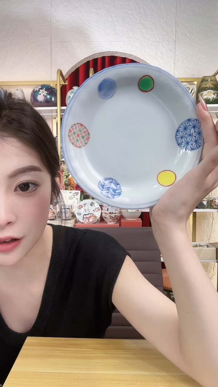 陶瓷美浓烧16cm盘两个