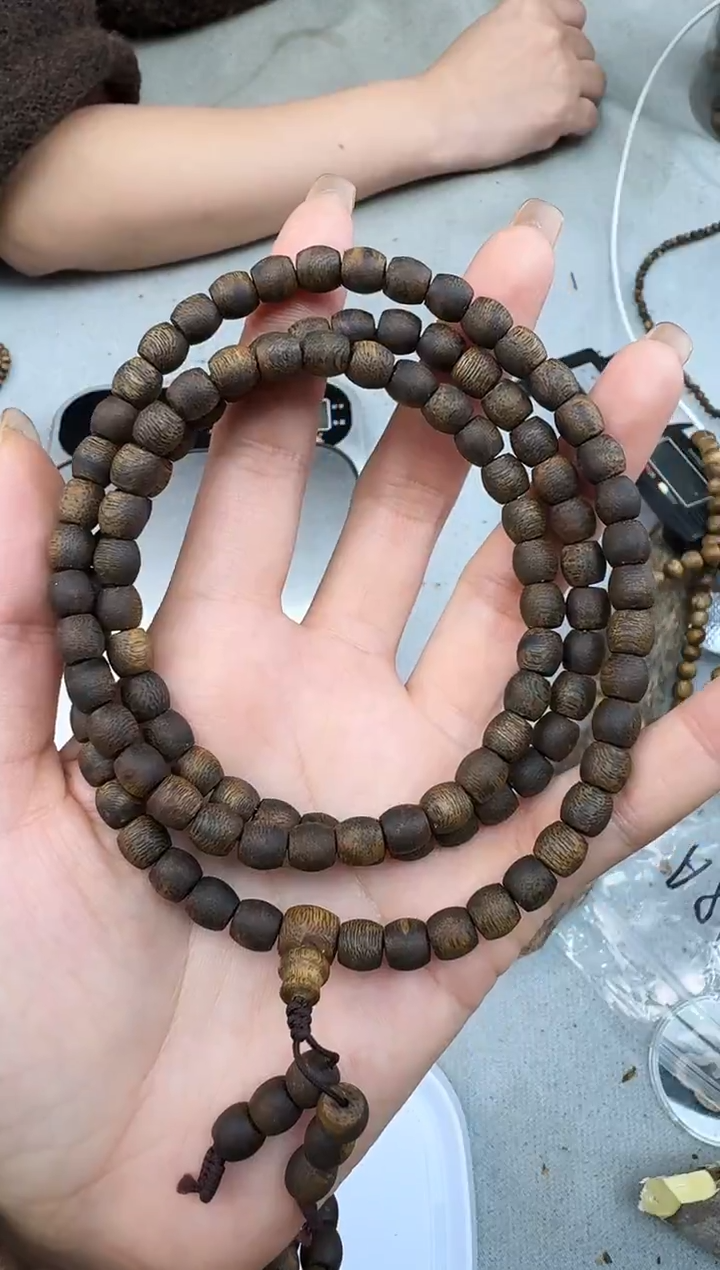 沉香手串0723紫棋鼓珠多圈多样性发一