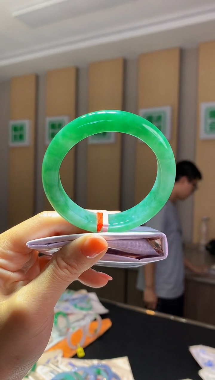 未镶嵌手镯翡翠-Q81 圈口 54