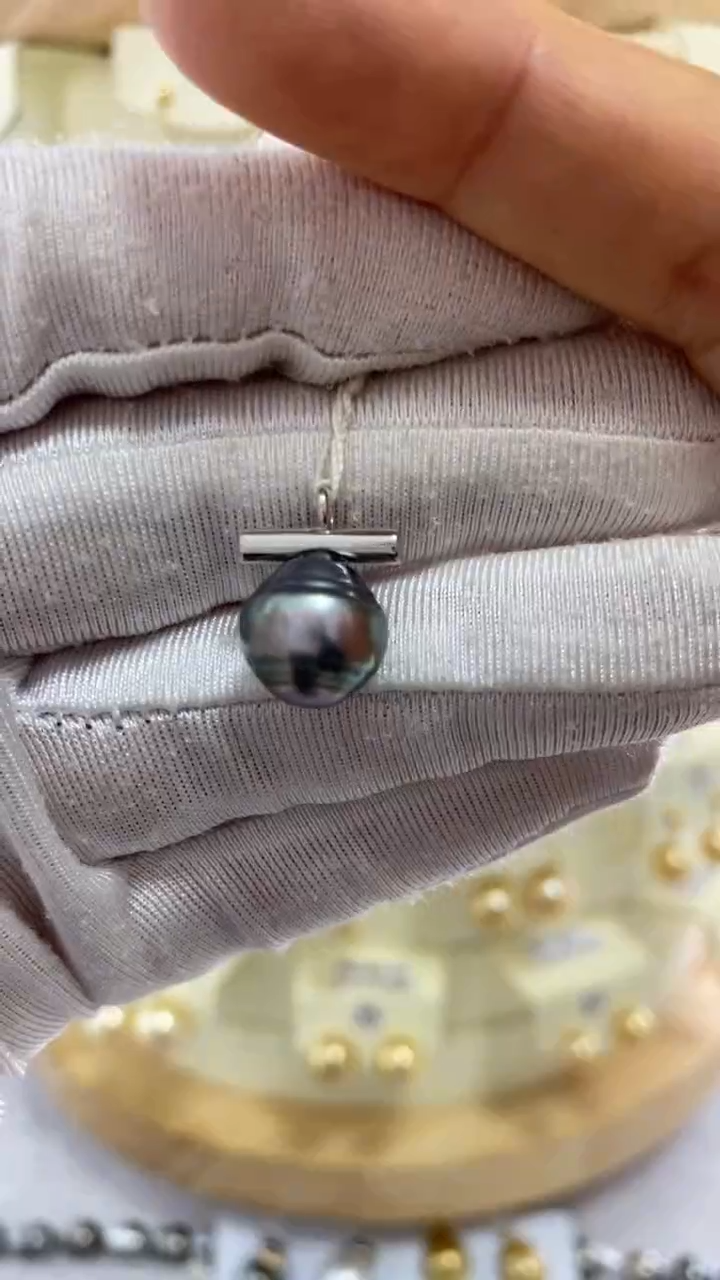 【闪购商品】海水珍珠吊坠(赠链)银S925镶嵌大溪地