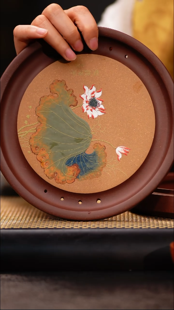 WZY65底槽清 壶承（荷花）