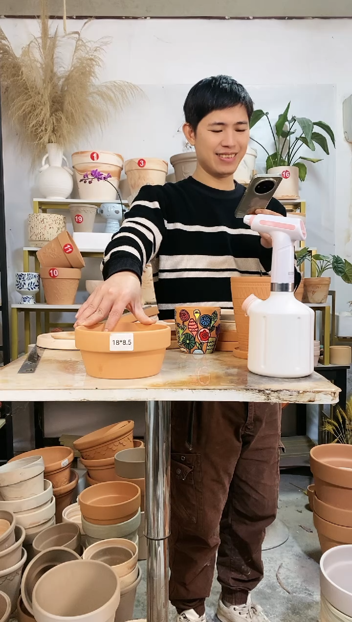 【闪购商品】红陶18*8.5红陶矮盆 1盆无托