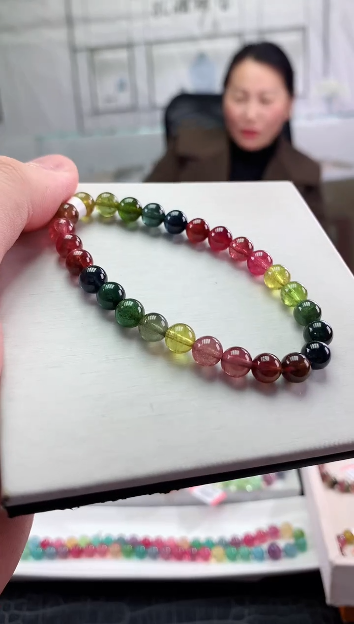 【闪购商品】碧玺手串未镶嵌多样性发一条