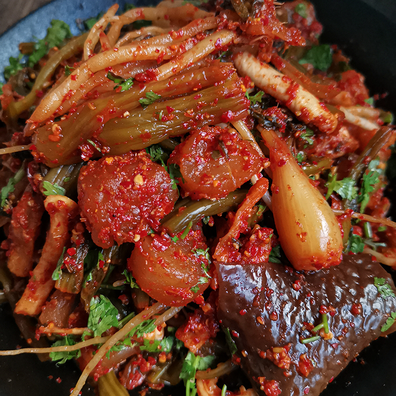 云南特产腊腌菜开胃勐嘎八宝酸菜德宏泡菜咸菜即食酸甜辣1斤凉拌