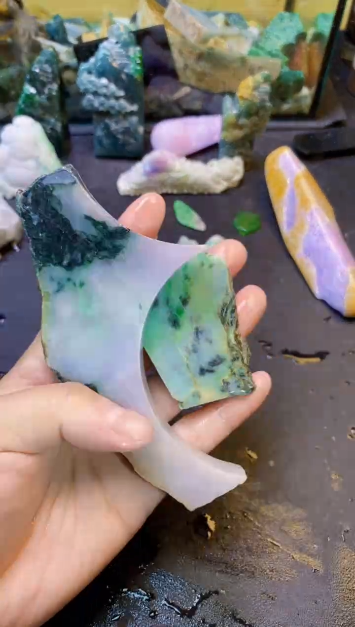 未镶嵌挂件翡翠天然翡翠007