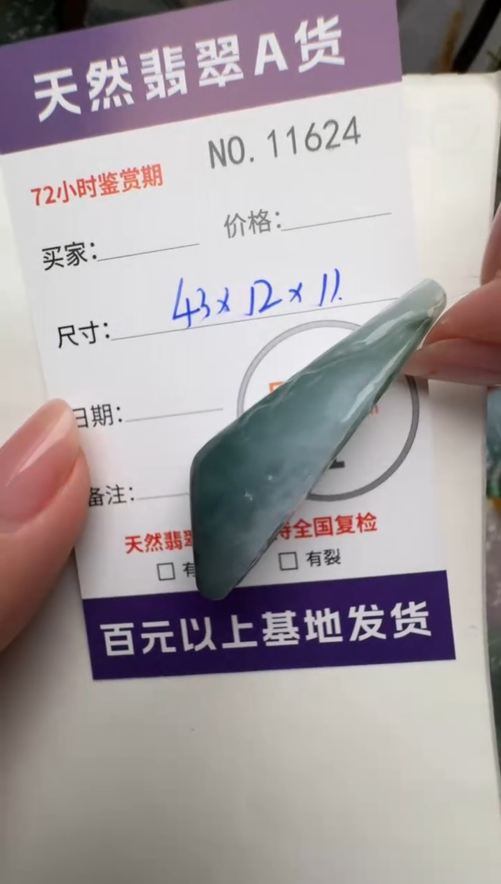 【闪购商品】翡翠颈饰未镶嵌原石11624