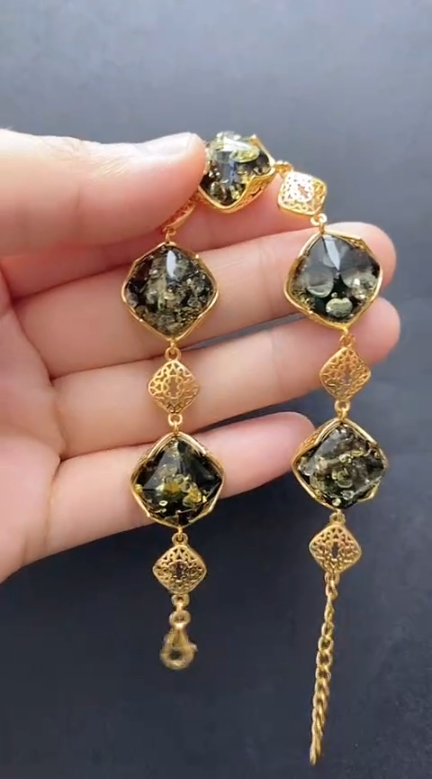 【闪购商品】琥珀裸石银S925镶嵌琥珀手链