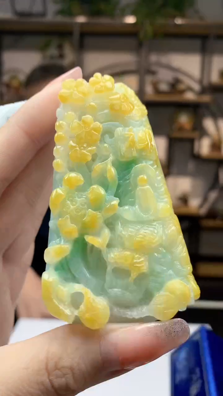 【闪购商品】定制翡翠未镶嵌 1063ry-毛货挂件28