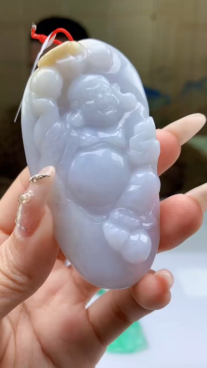 【闪购商品】定制翡翠未镶嵌4812ty-毛货挂件48